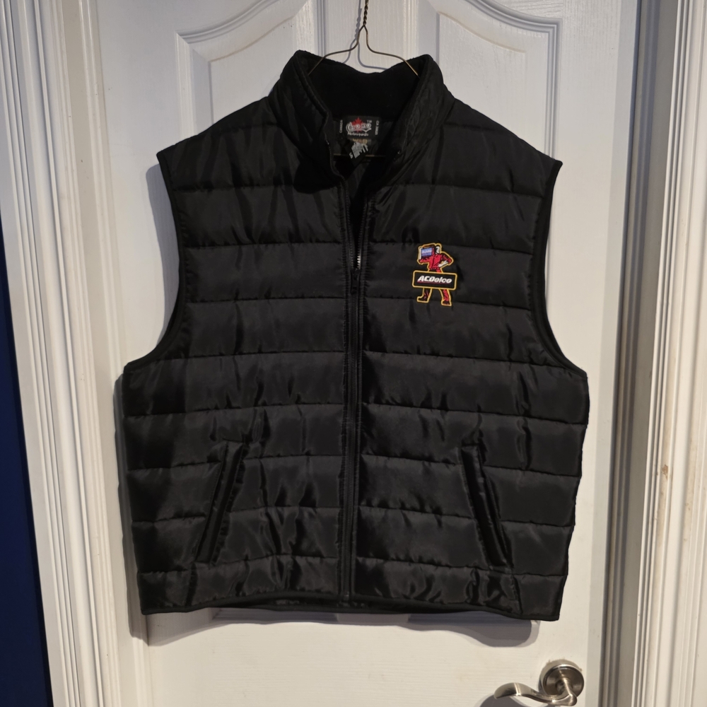 Chiko AC Delco Black Puffer Vest for‎ Men Size large